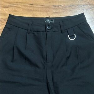White Fox Boutique Black Straight Leg Trousers